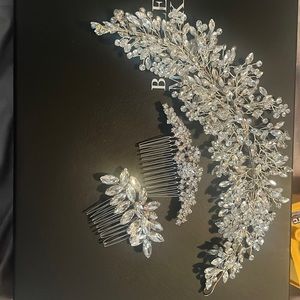 Bridal headpiece and combs